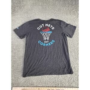 Wendy's Shirt Mens Large Gray Cut Nets Not Corners Barco Uniforms Tee Top